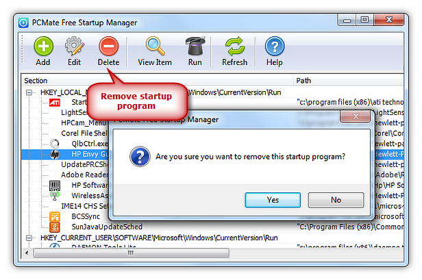 Remove Startup Programs